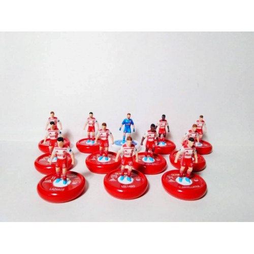 Subbuteo Andrew Table Soccer Olympiacos 2018-19 Europa League away  kit on WSB Professional Bases